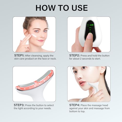 Facial Massager, Portable Face Neck Massager Wand for Skin Care — view 4
