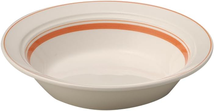 Koyo Pottery 13425022 Countryside Saucer Orange 8.7 inches (22 cm), Soup Pasta, Dishwasher Safe, Made in Japan
