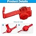 ISDVBUY 100 Pack Red Snap Electrical Wire Connectors Solderless Quick Splice Terminals 22-18AWG Wires for Household and Industrial Electrical Wiring