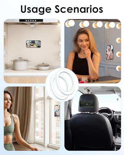 2PCS Magnetische Wandhalterung Aufkleber Magnetische Wandhalterung für Phone 16/15/14/13 Pro Max Plus & Magnetic hülle Wandaufkleber Magnetring Halter für Wand/Auto/Küche/Zimmer/Büro/Spiegel