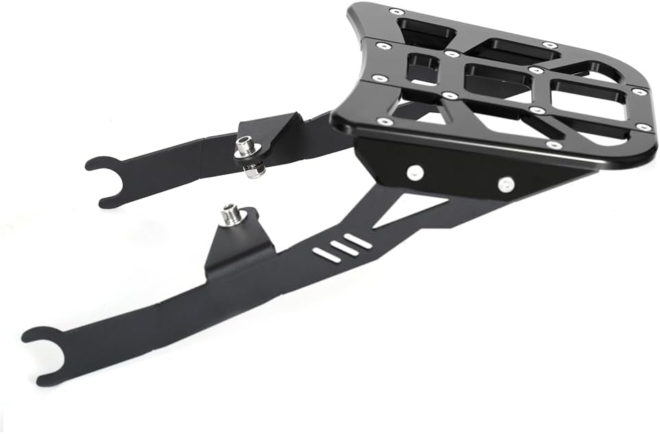 Monkey125 Rear Seat Top Tail Rack Luggage Storage Cargo Holder Plate Compatible for Monkey 125 2018-2024 CNC Motorcycle Rear Seat Extension Plate (Black)