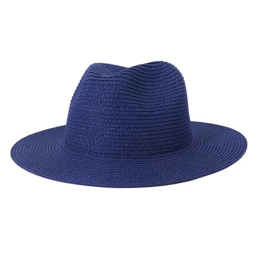 Chapeau de paille Panama à large bord pour homme et femme élégant