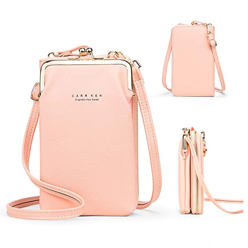 Womens Crossbody Bag Cell Phone Wallet Small Shoulder Purse Leather Card Handbag4