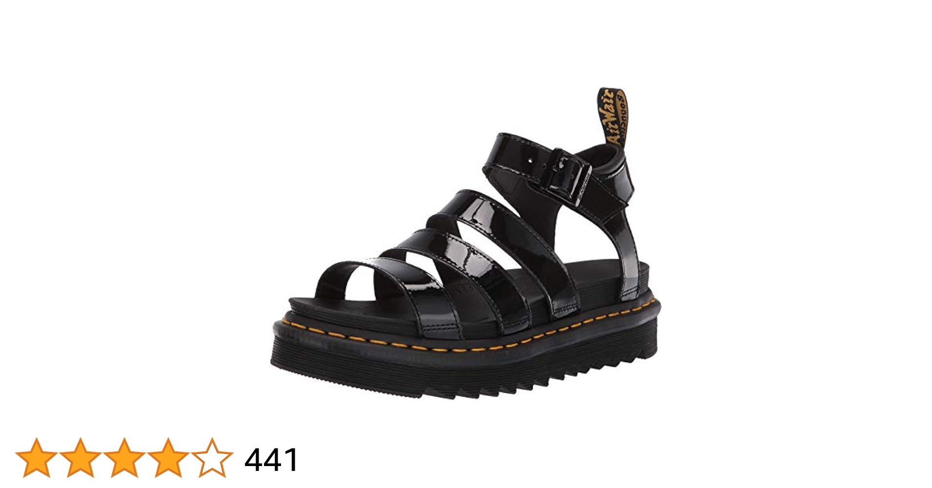 ユニセックス Dr. Martens ブラック スポーツサンダル EU 38 Dr.Martens ドクターマーチン ユニセックス サンダル ZEBZAG