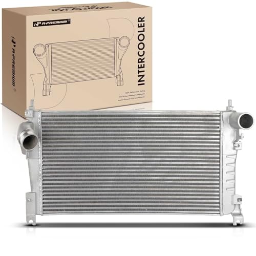 A-Premium Turbo Intercooler 2006-2010 Compatible with Chevrolet Silverado 2500 HD Classic 3500 Classic 3500 HD & GMC Sierra 2500 HD Classic 3500 Classic 3500 HD, 6.6L, Turbocharged
