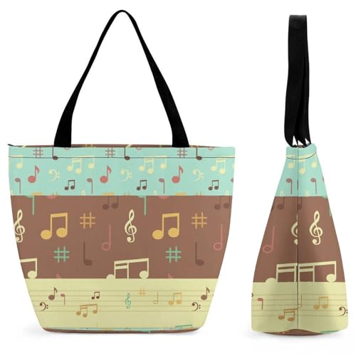 Sac de shopping pour voyage musical idéal pour les sorties urbaines des femmes