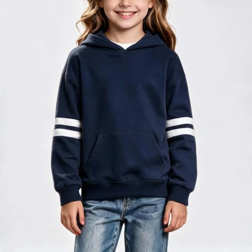 Ayolanni teen outfits for girls 14-16 trendy Hoodies for Teen Girls Cute Trendy Hooded Sweatshirt Youth Kids Clothes Navy - image 6