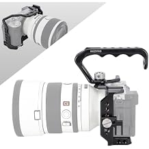 NICEYRIG Aluminum Cage Kit for Sony Alpha A7Cii A7Cr A7C with Top Handle Grip, HDMI Cable Clamp, Camera Accessory Support Video Rig