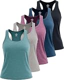 5 Pack: Womens Quick Dry Fit Ladies Tops Blouse Tee Athletic Yoga Workout Running Gym...