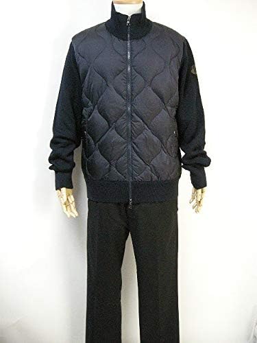 Amazon | [モンクレール] ニット切替キルティングダウンジャケット ...