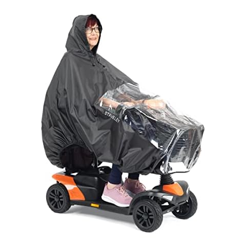 Staveley Standard Size Mobility Scooter Cape | Waterproof Rain Poncho Cover for Electric Scooters and Wheelchair | Perfect for Boot Scooters Cover