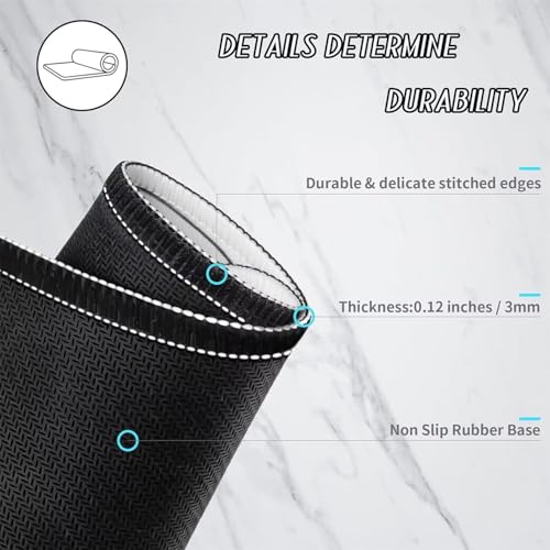 Podkładka pod mysz XXL niebieska 1600 x 800 x 3 mm antypoślizgowa gumowa podkładka pod mysz dla graczy dym dokładna kompatybilna z wszystkimi myszami, miękka powłoka wodoodporna ochrona na biurko do