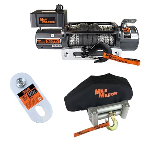 TrendsAuto 12,000 lbs Capacity Synthetic Rope SEC12 Winch