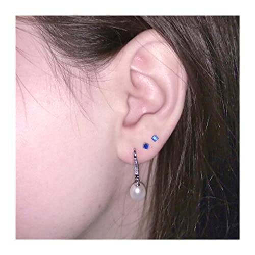 Boucles d'oreilles en perles véritables d'eau douce, nacre de qualité supérieure