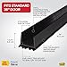 M-D Building Products Vinyl Cinch U-Shape Door Bottom Seal, Slide-On Weatherstripping Draft Stopper, Easy to Install, Fits 36” x 1-3/4” Doors, Fills 3/8”- 3/4” Gaps, 43339, Black