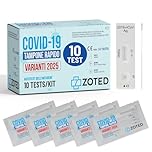 ZOTED – 10 tamponi 19 rapido 2025 - Test Nasali per Nuove Varianti - Tampone Alta Sensibilità - Certificati per Uso Domestico - Risultato Immediato