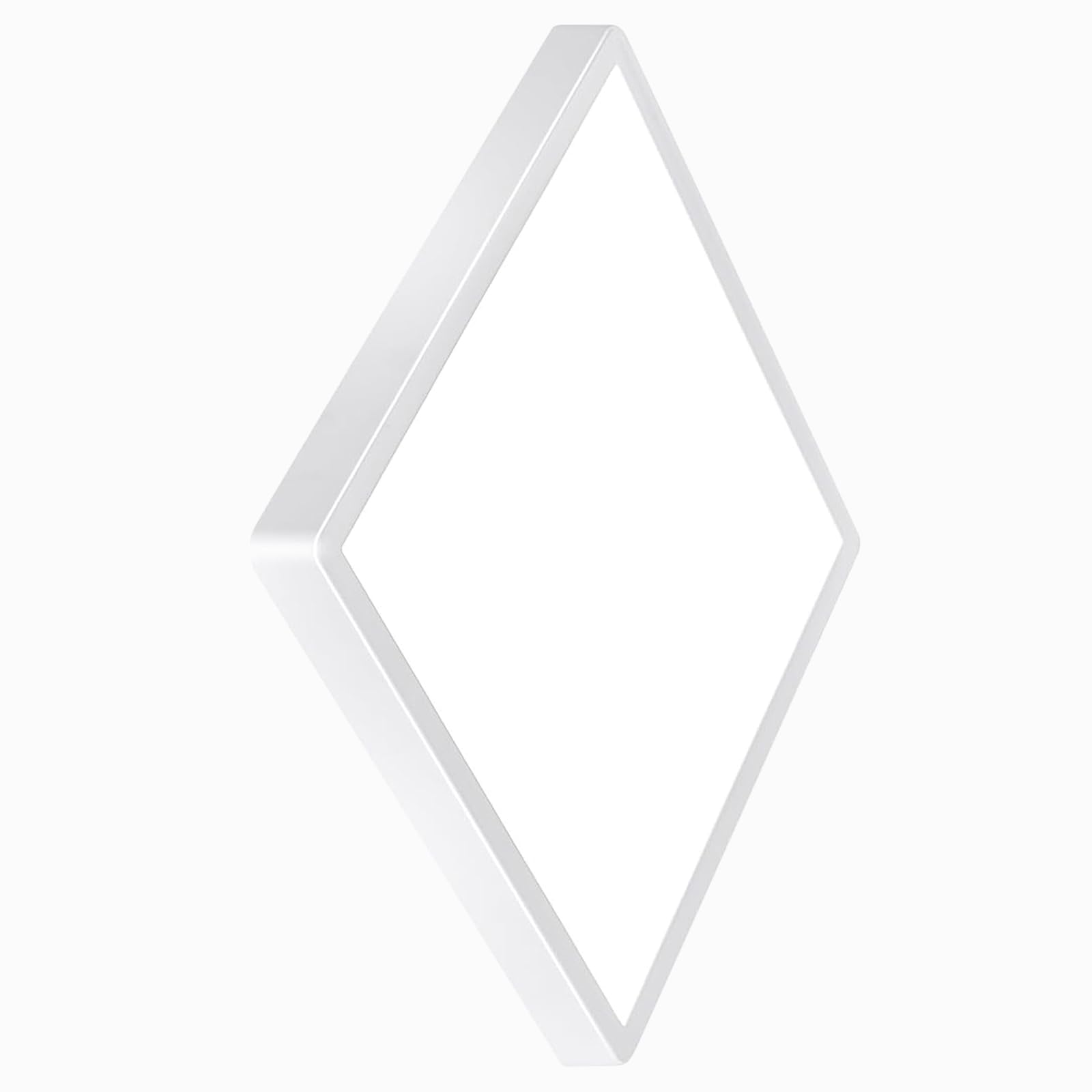 20 Inch Square LED Flush Mount Ceiling Light, 50W, 5000LM 3000K/4000K/6000K CCT Selectable, Large Square LED Flat Panel Ceiling Light Fixture for Bedroom,Kitchen,Living Room (White 1PK)