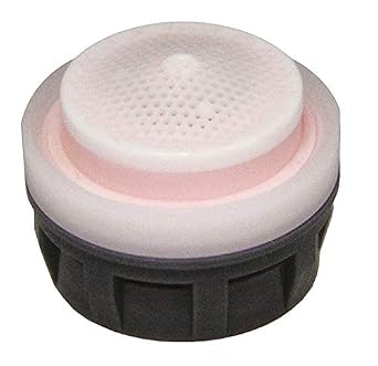 Neoperl 14 5650 5 PCA Perlator HC California Economy Flow Aerator Insert, Small, 1.2 GPM with Washer, Pink/Clear Dome, Honeycomb Screen, Aerated, Acetal