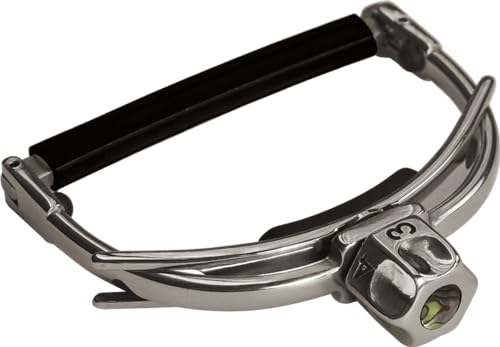 Shubb F1 Capo, Silver, Alloy Steel for U-shaped Acoustic Guitar - Thumbnail 2