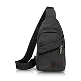 Grand espace de rangement : notre sac fourre-tout mesure 30 x 15 x 5 cm. Il a trois poches zippées, une poche zippée cachée et une poche extérieure portable. Vous pouvez mettre votre carte d'identité, téléphone portable, clés, portefeuille, passeport et autres objets pour répondre aux besoins quotidiens de vos sorties