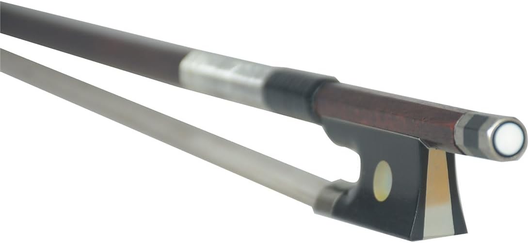 Pernambuco Wood Violin Bow, 4/4 Size, octagonal shapeNickel Silver Mounted Dark antique 60-62G Ideal for Advanced or professional Violinists