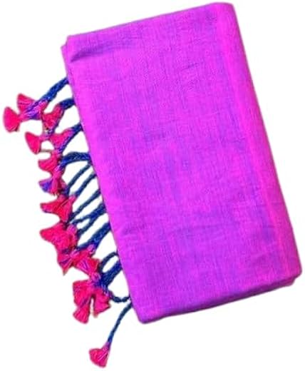 Solid Cotton Saree with Lace| Comfortable, Breathable, Lightweight, Skin Friendly|SL_233