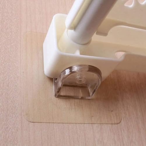Image of Shelf Support Brackets L-Shaped Support Triangle, Punch Free Adhesive Clear Plastic Pegs Hanger Holder for Partition Kitchen Bookshelf Wardrobe Bathroom Shelves (10, Mini Hook)