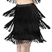 Women's Tiered Tassel Fringe Skirt for Latin Salsa Tango Ballroom and Rave Party Dance Practice Costume