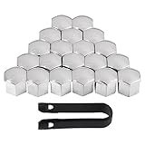 Silber Universal 19mm Kunststoff Nut Abdeckkappe: Die Nussabdeckung besteht aus hochwertigem Kunststoff für eine lange Lebensdauer.