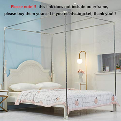 Yutaidec 4 Corner Post Bed Canopy For Girls/Teens/Boys Bed, Elegant Curtain Mosquito Net For Twin/Full/Queen/King Size Bed (Blue-Cyan, Full) #TOP6