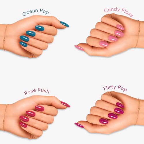 Image of 4 in 1 Glow & Go Nail Lacquer Kit | Nail Polish Set For Women, Travel-Friendly | Glossy Finish, Rich Pigment & Quick Dry Formula Nail Paint | Smooth Application - Shades Color Carnival 03