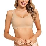 【Null-Gefühl & Unsichtbarer BH】Materail aus 59% Nylon+41% Elasthan. Material mit großer Elastizität, kein Druckgefühl beim Tragen. Anstelle von Stahlringstützen und Linienstichen haben wir eine neue Art von Verbindungstechnologie und Stütztechnologie eingeführt. Wenn es um guten Tragekomfort geht, hat es auch eine gute Unterstützung und Formwirkung
