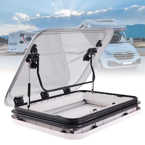 YCNLYSSR 500/700/800 X500mm Rv Roof Maintenance Kits with Nets & Sunshade, Rv Ventilation, Rv Windows & Skylights, Motorhome Roof Cover, for Caravan, Cargo Trailer,80 * 50cm