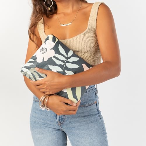 Image of ALOHA Collection Mid Pouch, Lightweight, Packable, & Splash-Proof Pouch for Travel, Makeup, Toiletries, Organization, Gym, Pool & Beach. Easy to Clean Material. (11 inch x 8.5 inch)