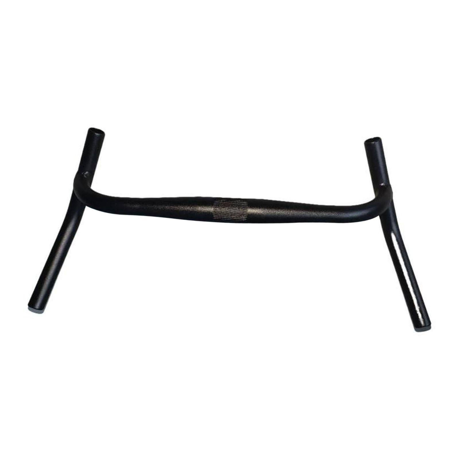 Guidon de Vélo, Guidon de Course Angle Externe, Cintre Gravel Universel 53cm en Alliage d’Aluminium, Confortable et Anti-Fatigue, pour VTT, Cyclisme et Vélos de Route, 25,4mm, Noir