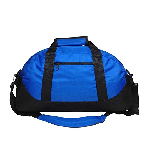 iEquip Duffle Bag, Gym Bag, Heavy Duty Travel Bag Two Tone (Royal - medium (18