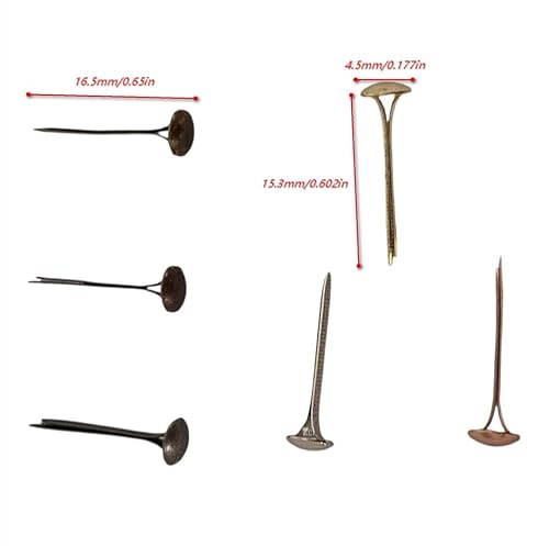 LLY A Brad With A Longer Post! 360 Pcs 4.5mm Round Head Long Leg Paper Fasteners – 6 Colors Mixed, Perfect for Scrapbooking, DIY Crafts, Card Making & Decorative Projects (4.5×16.2 mm, Made in Taiwan)