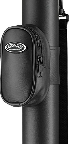 Casemaster Q-Vault Supreme Billiard/Pool Cue Hard Case, Holds 1 Complete 2-Piece Cue (1 Butt/1 Shaft), Black #TOP2
