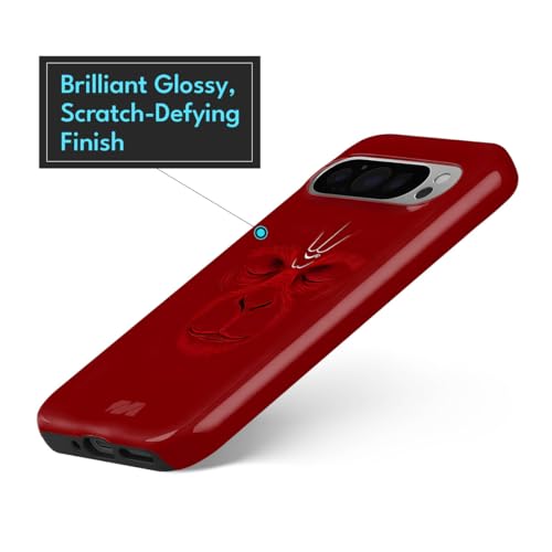 Image of MILLION CASES Peaceful Warrior Crystal Case for Google Pixel 8a, Google Pixel 8a Back Cover Case(2024) - PC | Red