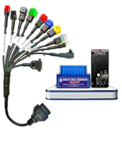 DANLITE Technician BS6-BS7 Bike Scanning Cable with Blue ELM327 OBD - Image 2