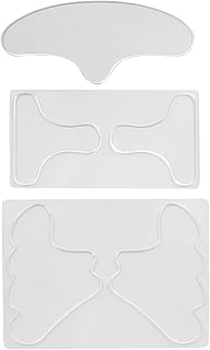 Adesivo Antirrugas Natudeco 5Pçs Adesivo de Silicone Antirrugas Facial Adesivo Antirrugas Transparente Ferramentas de Cuidados com a Pele Reutilizáveis