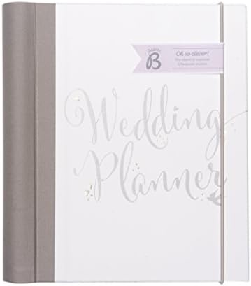 Busy B 4443 Bride to B Script Wedding Planner - perfect engagement gift with checklists, pockets and an undated planning countdown.