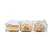 Clarity Gold Notes Holder with Cube Memo Pad 320 Sheets, Acrylic 3 in 1 Drawer Organizer by Draymond Story (Clips Sold Separately) - Gold Stationery Series