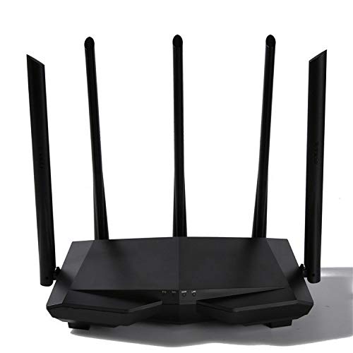 Preisvergleich Produktbild QIA WLAN-Signalverstärker AC1200 Dual-Band-Gigabit-WLAN-Router Hochgeschwindigkeitskabel-Router Heim-Router 4 Steckplätze / Plug-and-Play