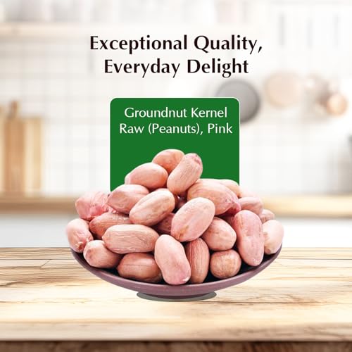 Image of Amazon Brand - Vedaka Raw Peanuts, Pink, 1kg