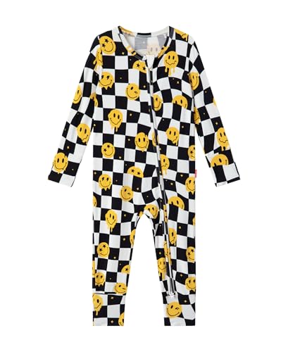 Image of EASWEET Footless Pajamas Baby Boy Girls, Viscose from Bamboo Baby Pajamas, Two Way Zipper Sleepers, Newborn Pjs