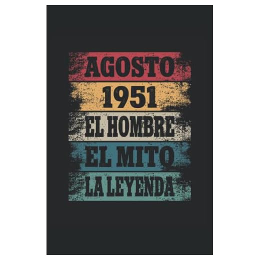 Agosto 1951 - El Hombre - El Mito - La Leyenda: Regalos Originales para Hombre Papá Abuelo Hermano - Diario, Cuaderno De Notas, Apuntes O Agenda