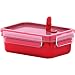 Produktbild Emsa Mikrowellendose Clip & Micro 517771 | Mikrowellenventil | 0,55 L | Lunchbox | Integrierte Maßeinteilung | Made In Germany | Rot/ Transparent