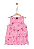 Top mit Rundhalsausschnitt s.Oliver Mädchen 403.10.004.12.102.2037884 T-Shirt, Rose AOP 44A7, 104/110/REG