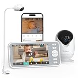 Dr.Care Baby Monitor WiFi 2K, 5", App, supporto a clip & allarme movimento
